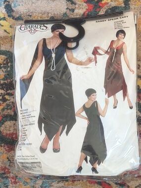 Charades Sandy Speak Easy Flapper Dress Costume - Deep Green Medium